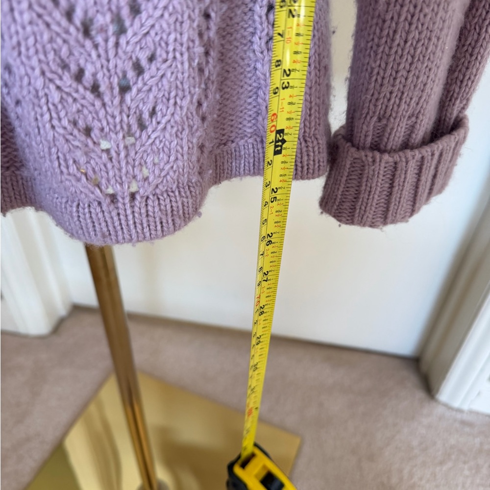 A. Giannetti Angora Blend Tie Front Cardigan Sweater Pink M/M - Picture 10 of 10